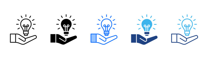 Problem Solving Icon Set With Multiple Style Collection 