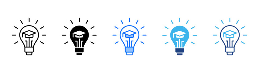 Innovation Icon Set With Multiple Style Collection 