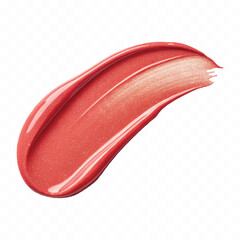 smooth glossy lipstick or paint swatch in different colour style  isolated on transparent background