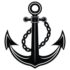 Anchor And Chain Silhouette Combo
