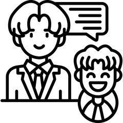 Work Orientation Icon Vector Element