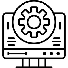 Productivity Setting Icon Vector Element