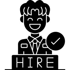 Hire Icon Vector Element