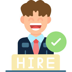 Hire Icon Vector Element