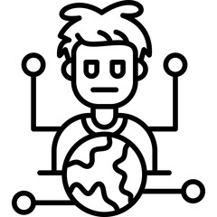 Outsourcing Icon Vector Element