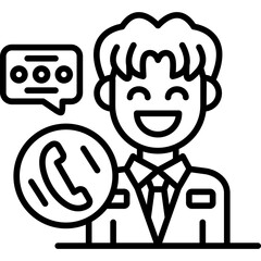 Phone Call Icon Vector Element