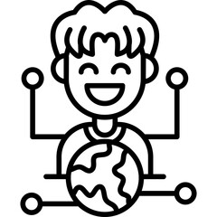 Outsourcing Icon Vector Element