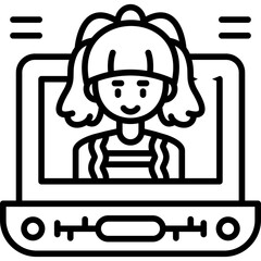 Online Support Icon Vector Element
