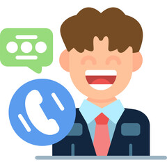 Phone Call Icon Vector Element