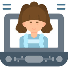 Online Support Icon Vector Element