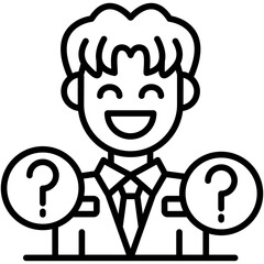 Anonymity Icon Vector Element