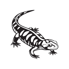 Obraz premium tiger salamander vector art illustration