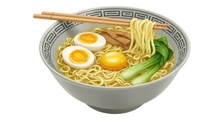 Isolated Ramen Bowl