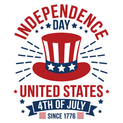 Independence Day T-Shirt Design vector, 4th July America T-Shirt Design