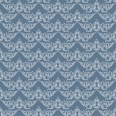 Seamless pattern of ornate handmade arrangements in a light, frivolous style. Ideal for posters, invitations, advertisements in vintage style. Modern digital illustration in flat style