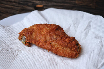 Fried chicken wings junk food