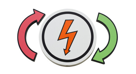 Isolated Recycling Energy Symbol