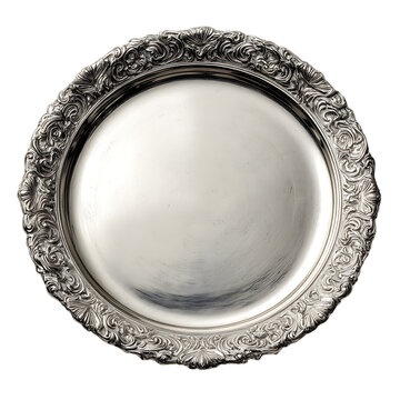 silver tray png