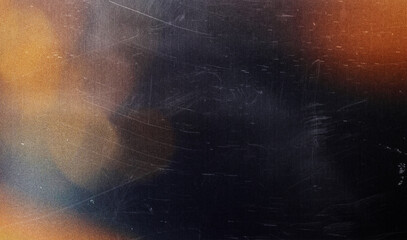 Blank Film Strip Texture Background with Heavy Grain, Scratches, Dust, and Studio Lens Flare