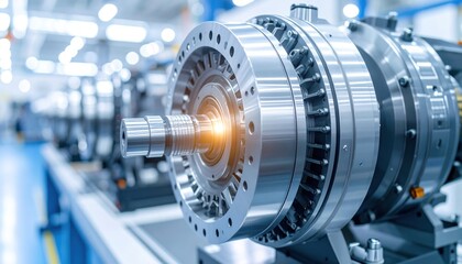 Industrial Machine Part in Factory Setting