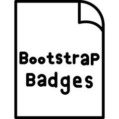 Bootstrap Badge Icon