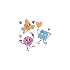 Happy birthday party with carton vector 