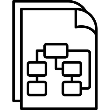 Algorithm Blueprint Icon