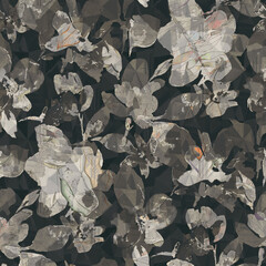 Whimsical Garden All Over Pattern with Petals