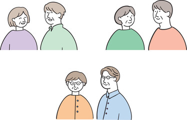 シニアの夫婦セット