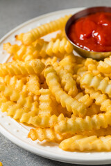 Homemade Crinkle Cut French Fries