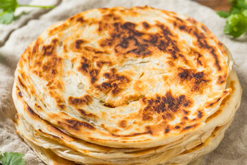 Homemade Indian Parotta Paratha Bread