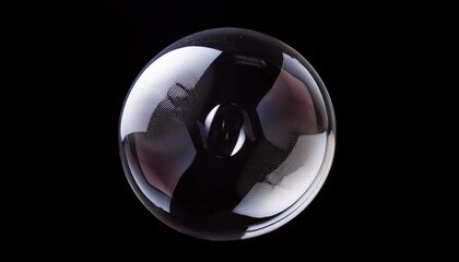 Fototapeta premium soap bubble on transparent background