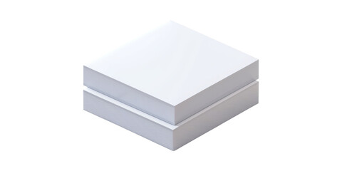 Fototapeta premium Stack Of Blank Paper Sheets. Office Supplies And Printing Material Isolated On Transparent Background