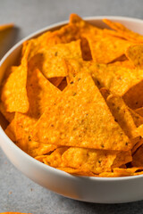 Salty Nacho Cheese Tortilla Chips