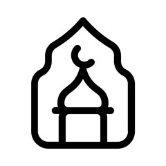 mihrab icon with line style, perfect for user interface projects