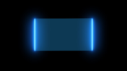 HUD Square frames, futuristic element Sci fi concept design Isolated on Black Background