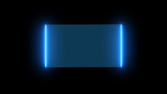 HUD Square frames, futuristic element Sci fi concept design Isolated on Black Background