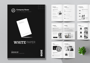 Business White Paper Template Layout