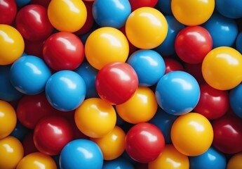Colorful Plastic Balls in a Playful Arrangement for Fun and Entertainment in a Play Area or Ball Pit