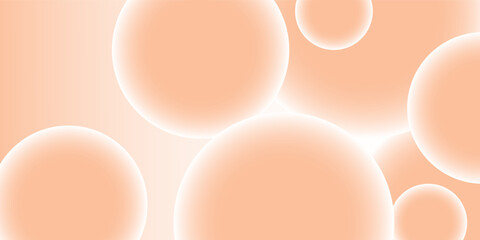 Abstract background with peach fuzz metaball shapes. Morphing organic blobs. Vector 3d illustration. Abstract 3d background. Liquid shapes. modern background ilustration eps 10
