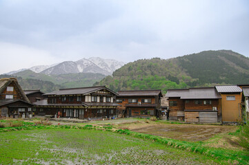 曇天の白川郷　