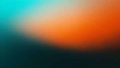 Obraz premium dark grainy banner background orange white teal black color gradient abstract poster header cover backdrop design glowing noise texture effect