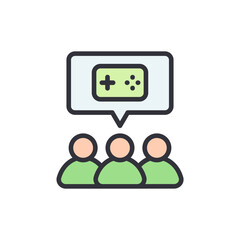 Gaming Community Gathering, Discussing Strategy and Sharing Experiences