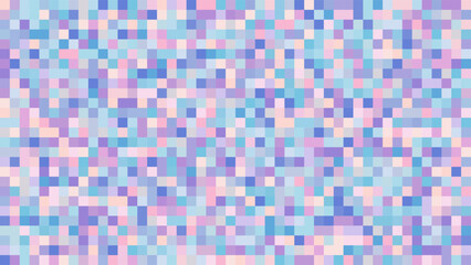 ABSTRACT RANDOM SQUARE PATTERN PIXEL BACKGROUND FLAT PASTEL COLORFUL SHAPES DESIGN VECTOR TEMPLATE FOR WALLPAPER, COVER DESIGN