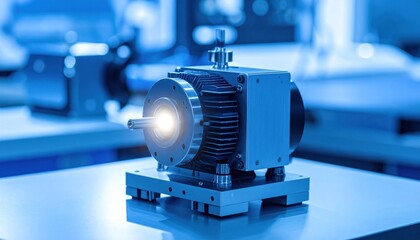 Electric Motor Close Up View