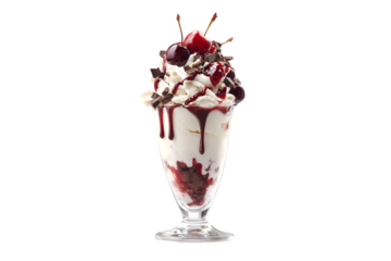 Delicious Black Forest Sundae Ice Cream Dessert Sweet Treat