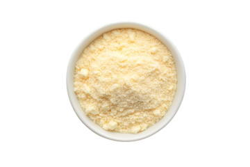 Grated Parmesan Cheese in White Bowl Food Photography