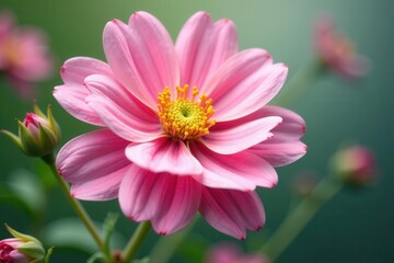 Delicate pink pressed flower, intricate detail, scrapbooking , botanical, image