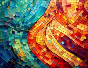 vibrant mosaic patterns