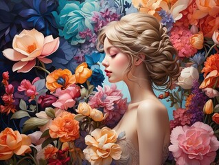 "Panoramic Banner Featuring Colorful Azalea Flowers"